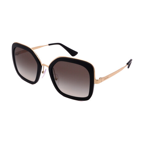 Prada // Women's PR57US-1AB0A7 Sunglasses // Black + Gray Gradient
