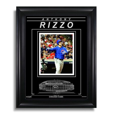 Anthony Rizzo // Chicago Cubs // Engraved Framed Photo