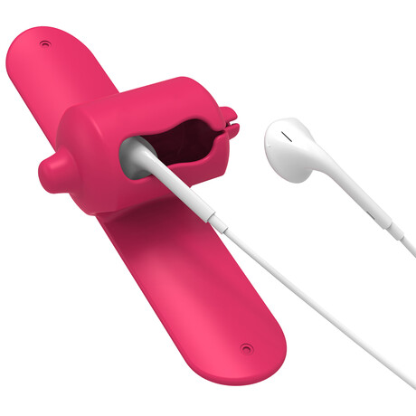Snappy Earphone Cable Organizer // Pink