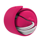 Snappy Earphone Cable Organizer // Pink