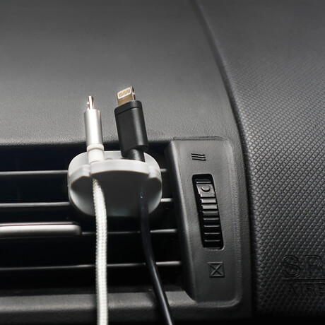 DASHMAN // Car Cable Organizer // Light Gray