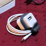 HUGMAN // Charing Cable Organizer // Gray