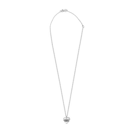18K White Gold Diamond Necklace // 19" // New