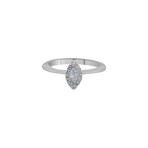 18K White Gold Diamond Ring // Ring Size: 7.5 // New