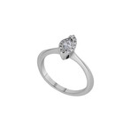 18K White Gold Diamond Ring // Ring Size: 7.5 // New