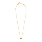 18K Yellow Gold Diamond Necklace // 17" // New