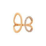 18K Rose Gold Diamond Ring // Ring Size: 6.75 // New