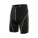 Men's Quick-Dry Shorts // Black + Green (S/M)