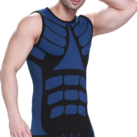 Men's Compression Shirt // Blue (Medium/Large)