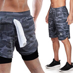 Men's Essential Lightweight Fitness Shorts // Gray (Medium)