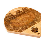 Laser Engraved Wood Plate // MLB Stadium // New York Mets