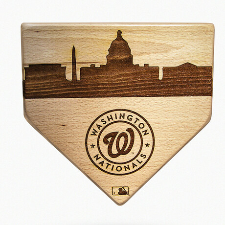 Laser Engraved Home Plate // Skyline Series // Washington Nationals