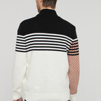 Leonardo Sweater // Black + White + Bronze (XS)