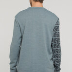 Arlo Sweater // Pale Blue + Anthracite (2XL)