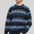 Maddox Sweater // Blue (3XL)