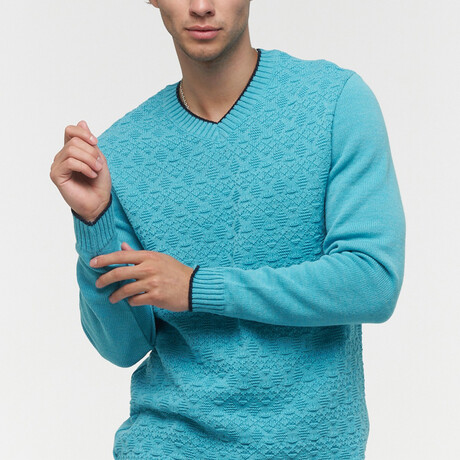Ashton Sweater // Turquoise (XS)