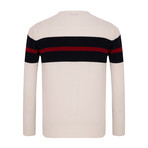 Stripe Sweater // Ecru (M)