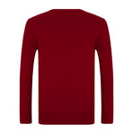 Abu V-Neck Sweater // Bordeaux (M)