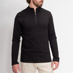 Discovery Quarter Zip Pullover // Black (S)