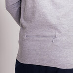 Discovery Quarter Zip Pullover // Light Heather (L)