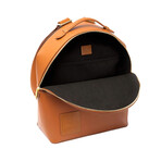 Circular Backpack // Medium // Terracotta + Gold Zipper