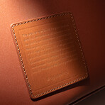 Circular Backpack // Medium // Terracotta + Gold Zipper