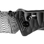 C.A.C. French Army Knife // Limited Damascus Edition (Twist Pattern)