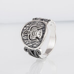 Raven + Viking Style Ring // Silver (10)