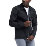 Woven Flap Jacket // Black (Small)
