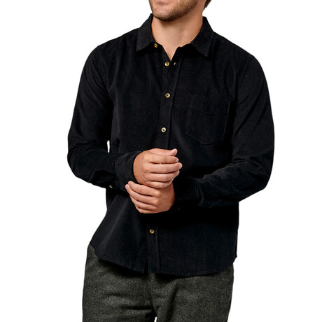 Corduroy Shirt // Black (Small)