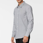 Stretch Button Up Shirt // Black Stripe (Small)