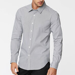 Stretch Button Up Shirt // Black Stripe (Small)