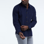Long Sleeve Button Up // Blue (Small)