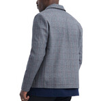 Woven Check Jacket // Gray (Small)