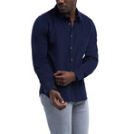 Corduroy Shirt // Blue (Large)