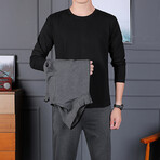 Franco Zip-Up Jacket + Pants Set // Gray (4XL)