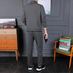 Franco Zip-Up Jacket + Pants Set // Gray (3XL)