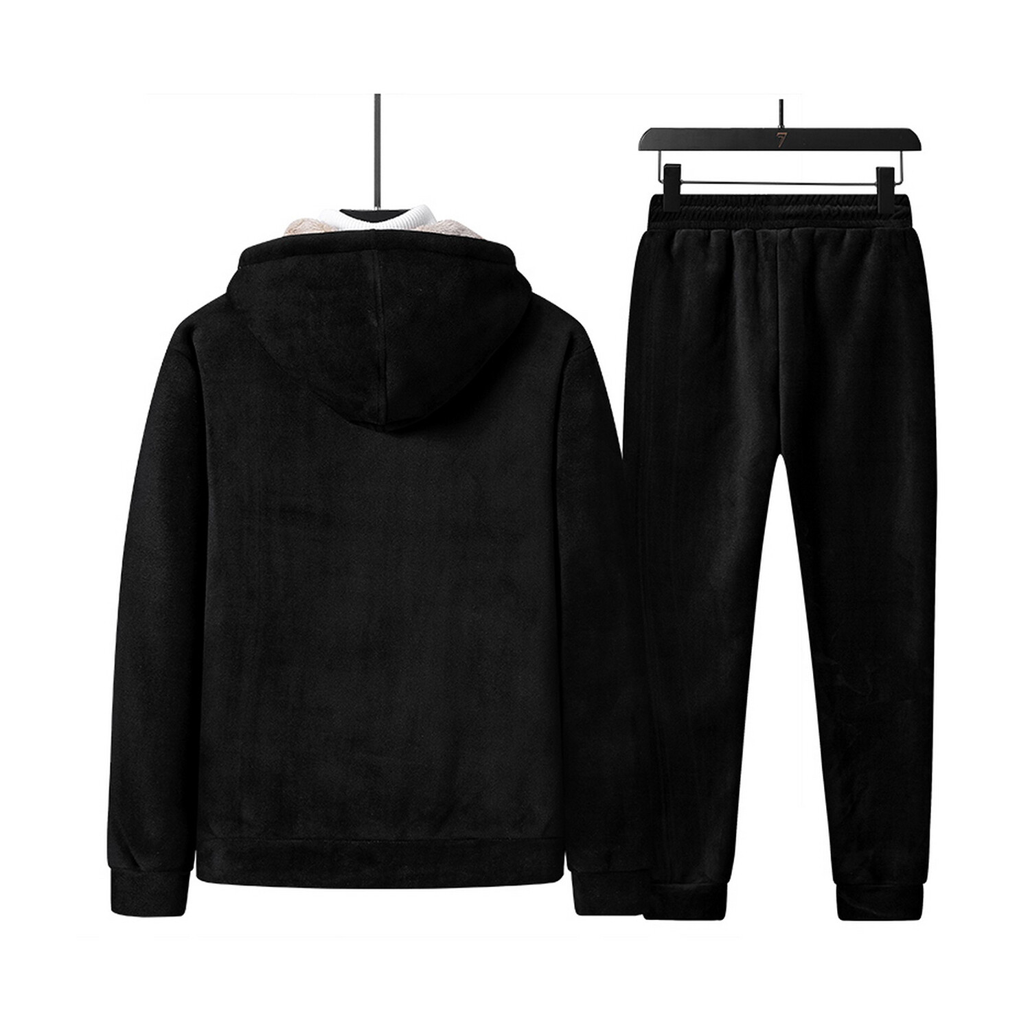 Christopher Fleece Lined Hoodie + Pants Set // Black (XL) - ATOM ...
