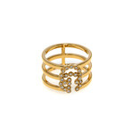 Gucci // Running G 18k Yellow Gold Diamond Ring // Store Display (Ring Size: 4)