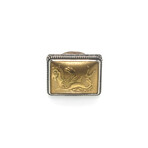Konstantino // Gaia Sterling Silver + 18k Yellow Gold Rectangular Ring // Ring Size: 7 // Store Display