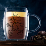 Aroma Coffee Cups // Mickey + Pluto // 5.4 oz // Set of 3