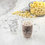 Aroma Coffee Cups // Mickey + Pluto // 13.5 oz // Set of 2