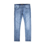 Slim Fit Jeans // Bleached Indigo (36WX33L)