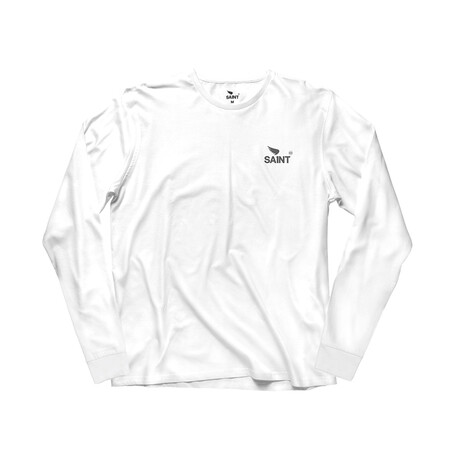 Basic Long Sleeve Shirt // White (S)