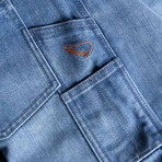 Slim Fit Jeans // Bleached Indigo (32WX33L)