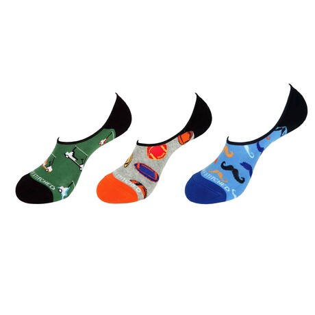 Aiden No Show Socks // Pack of 3