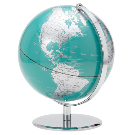 Latitude World Globe // Teal