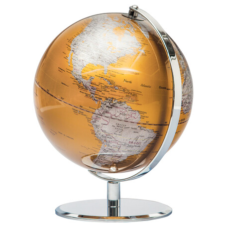 Latitude World Globe // Gold