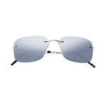 Ashton Sunglasses // Gunmetal Frame + Silver Lens