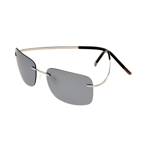 Ashton Sunglasses // Silver Frame + Silver Lens